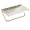 Gold Luxury Toilet Paper Holder Bathroom WallMounted Tissue Hanger PunchFree Acrylic Roll Paper Hol 7