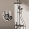 Gray Shower System Set, Space Aluminum Shower Set, Digital Display, Piano Button, Ambient Light, Bathroom Faucets