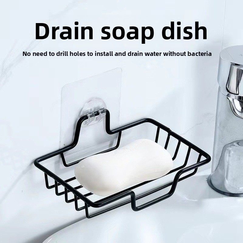 Wall Mounted Stainless Steel Soap Holder No Drill Bathroom Hanger Holds 2 Soaps Perfect Gift For Ha 4