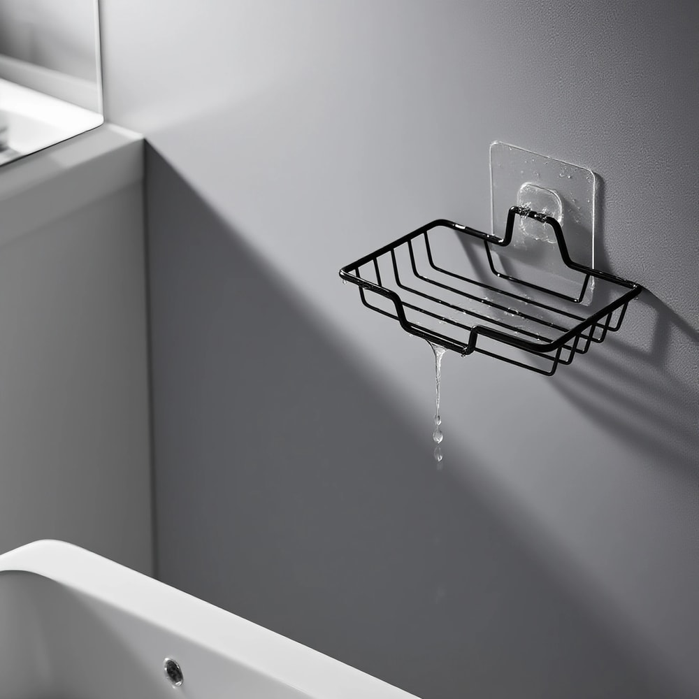 Wall Mounted Stainless Steel Soap Holder No Drill Bathroom Hanger Holds 2 Soaps Perfect Gift For Ha 5