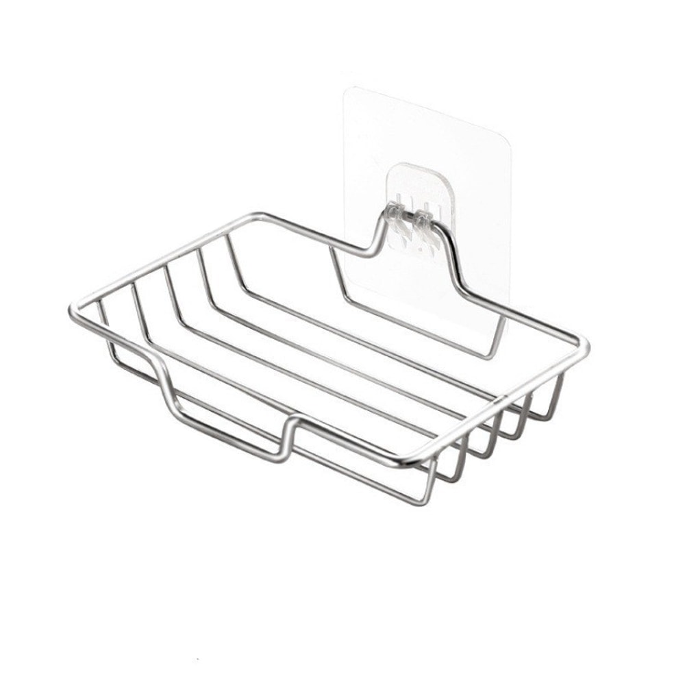 Wall Mounted Stainless Steel Soap Holder No Drill Bathroom Hanger Holds 2 Soaps Perfect Gift For Ha 2