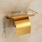 Stainless Steel Roll Paper Holder Mobile Tissue Holder For Bathroom Hotel Bathroom Storage Rack 5