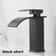 Stainless Steel Waterfall Wash Basin Black High And Low Faucet Hot And Cold Toilet Sink For Bathroo 4