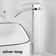 Stainless Steel Waterfall Wash Basin Black High And Low Faucet Hot And Cold Toilet Sink For Bathroo 5