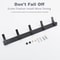 Aluminium Black Modern Hanging Hooks For Wall Bathroom Towel Holder Door Clothe Hanger Wall Mounted