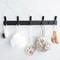 Aluminium Black Modern Hanging Hooks For Wall Bathroom Towel Holder Door Clothe Hanger Wall Mounted