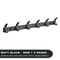 Aluminium Black Modern Hanging Hooks For Wall Bathroom Towel Holder Door Clothe Hanger Wall Mounted
