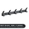 Aluminium Black Modern Hanging Hooks For Wall Bathroom Towel Holder Door Clothe Hanger Wall Mounted