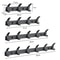 Aluminium Black Modern Hanging Hooks For Wall Bathroom Towel Holder Door Clothe Hanger Wall Mounted