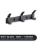Aluminium Black Modern Hanging Hooks For Wall Bathroom Towel Holder Door Clothe Hanger Wall Mounted