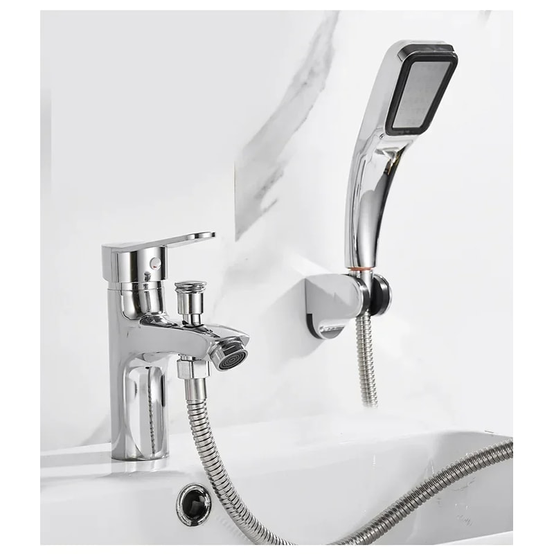 Single Hole Basin Faucet With Shower Accessories Multifunctional Bathroom Shower Faucet Home Washba 5