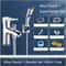 Single Hole Basin Faucet With Shower Accessories Multifunctional Bathroom Shower Faucet Home Washba 3