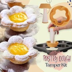 Pastry Tamper Kit & Flower Cookie Cutter Set