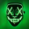 Glowing LED Mask with Neon Light Wireless Festival Costume Supplies for Halloween Carnival