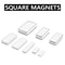 Powerful Square Neodymium Magnets, High-Strength Refrigerator Stickers & DIY Magnets