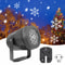 Christmas Laser Projector Light with Snowflake Effects Waterproof Rotating LED Stage Lights for Fe