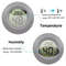 Mini Hygrometer Thermometer Round Digital LCD Monitor For Indoor Room Fahrenheit Celsius Humidity 2
