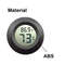 Mini Hygrometer Thermometer Round Digital LCD Monitor For Indoor Room Fahrenheit Celsius Humidity 3