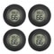 Mini Hygrometer Thermometer Round Digital LCD Monitor For Indoor Room Fahrenheit Celsius Humidity 5