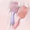 Elastic Massage Comb Hollow Out Hair Brush Fast Blow Drying Detangling Tool For All Hair Types 1