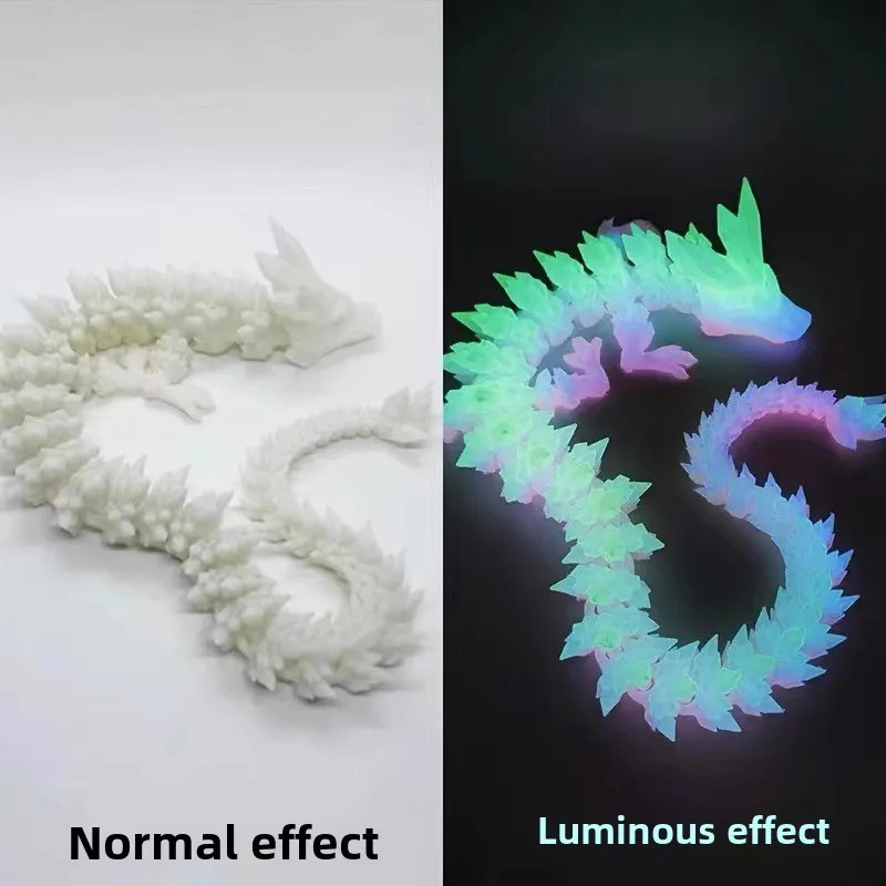 3D Printed Dragon Egg Full Articulated Dragon Model Movable Rotatable Desktop Ornament Kid Toy 6