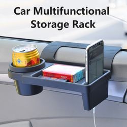 multifunctional car organizer box hanging storage rack for vehicle with cup & drink holder