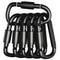 Heavy Duty Aluminum Carabiner Set For Keys Camping EDC 50kg Tactical Hook For Backpacks Keychains 0