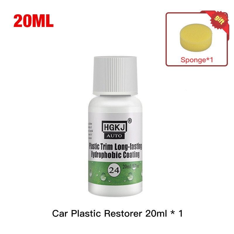 Plastic Restore Revitalizer, Long-Lasting Coating for Car Rubbers & Trim, Clean Gloss Black Shine