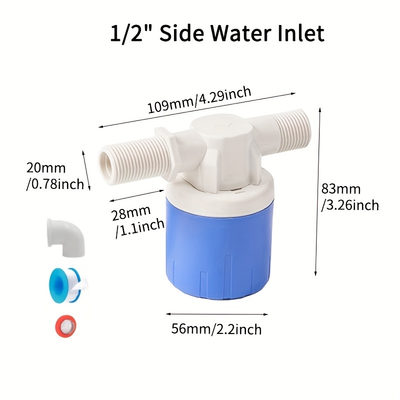 Automatic Water Level Switch & Sensor Self-Closing Float Valve for Water Tanks