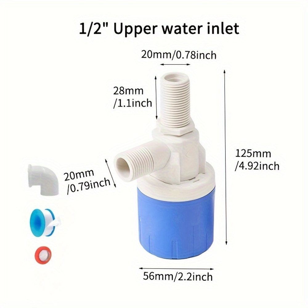 Automatic Water Level Switch & Sensor Self-Closing Float Valve for Water Tanks
