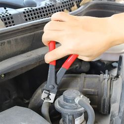 professional auto car water oil pipe pliers, heavy-duty clic & clic-r hose clip tool for cv boot & flat-band hose clamps
