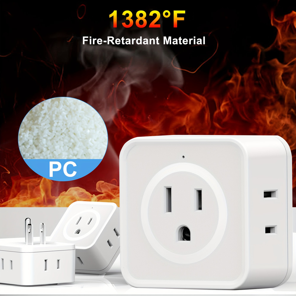 5 Way Multi Plug Outlet Extender Wall Outlet ExpanderSmall Electrical Outlet Splitter For TravelHom 5