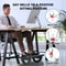 Adjustable Ergonomic Footrest with Massage Rollers Portable UnderDesk Foot Stool for Home Office C