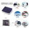 Compact Inflatable Travel Footrest PVC Flocked Pillow Stool for Home Office or Relaxing Outdoors