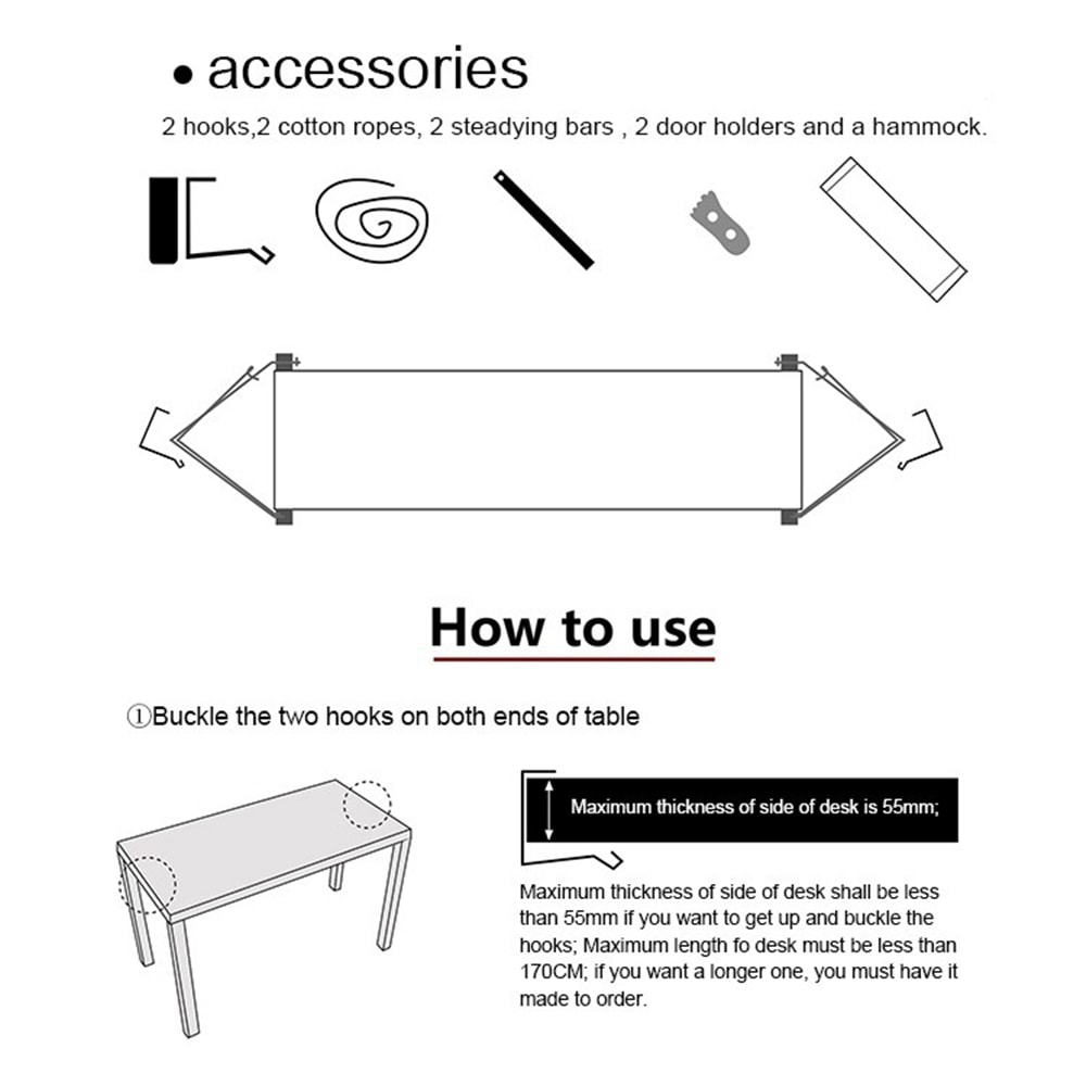 Lazy Portable Foot Hammock Casual Feet Swing Footrest for Office Desk Travel Home and Outdoor Re