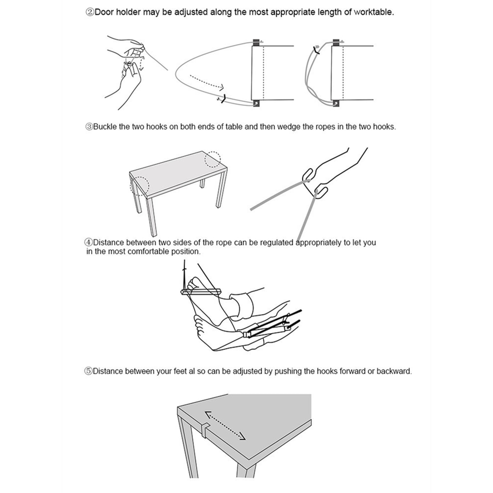 Lazy Portable Foot Hammock Casual Feet Swing Footrest for Office Desk Travel Home and Outdoor Re