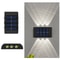 Waterproof Solar LED Wall Light Outdoor Dusk to Dawn Lighting for Porch Yard and Camping