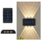 Waterproof Solar LED Wall Light Outdoor Dusk to Dawn Lighting for Porch Yard and Camping