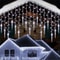 Outdoor LED Icicle Curtain String Lights 5M Drooping Christmas Garland for Garden Street and Wedd