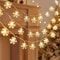 Snowflake Fairy Lights Snow LED String Lights USB Battery Operated for Christmas Bedroom Garden