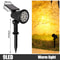 Adjustable LED Solar Spotlight IP65 Waterproof Outdoor Wall Ground Landscape Lighting