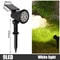 Adjustable LED Solar Spotlight IP65 Waterproof Outdoor Wall Ground Landscape Lighting