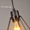 Nordic Geometric Iron Pendant Light Creative Retro Chandelier for Restaurant Bar Decor