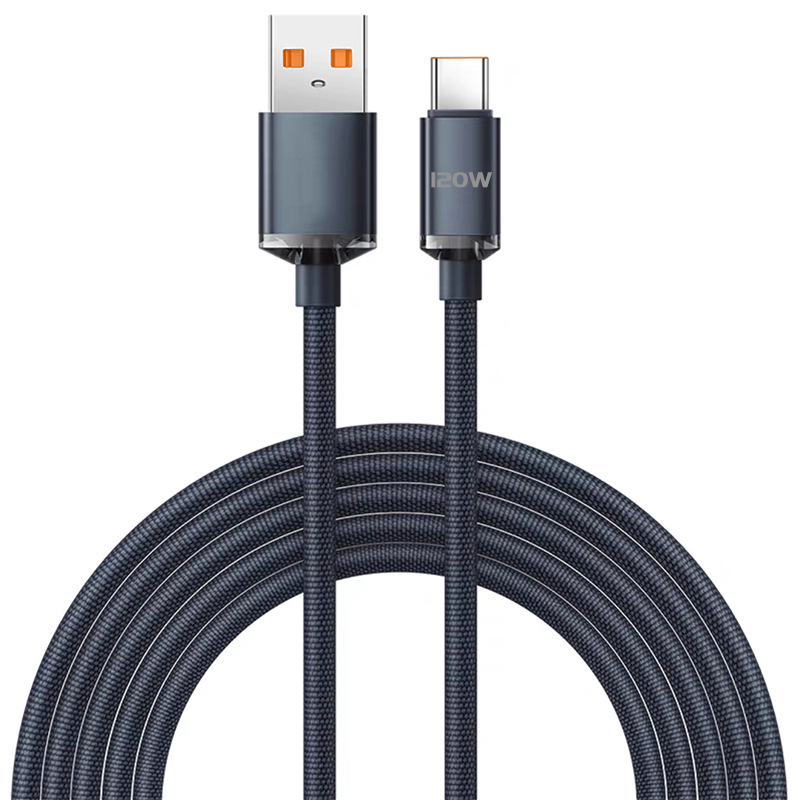 120W USB TypeC Fast Charging Cable HighSpeed Data Cord for iPhone 15 Pro Max Samsung Xiaomi Hu