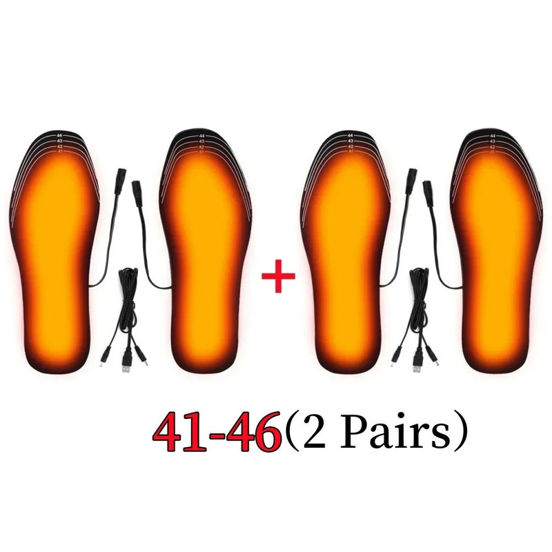 USB Rechargeable Heated Insoles Customizable Electric Heated Shoe Pads For Winter Skiing Hiking Out 9