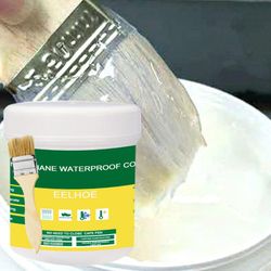 30-300g transparent waterproof coating sealant agent with brush, invisible paste glue for roof & bathroom repairs