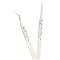 Electronics Industrial Precision Tweezers AntiStatic Stainless Steel Curved  Straight Tip Forceps F 1