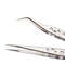 Electronics Industrial Precision Tweezers AntiStatic Stainless Steel Curved  Straight Tip Forceps F 2