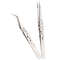 Electronics Industrial Precision Tweezers AntiStatic Stainless Steel Curved  Straight Tip Forceps F 4