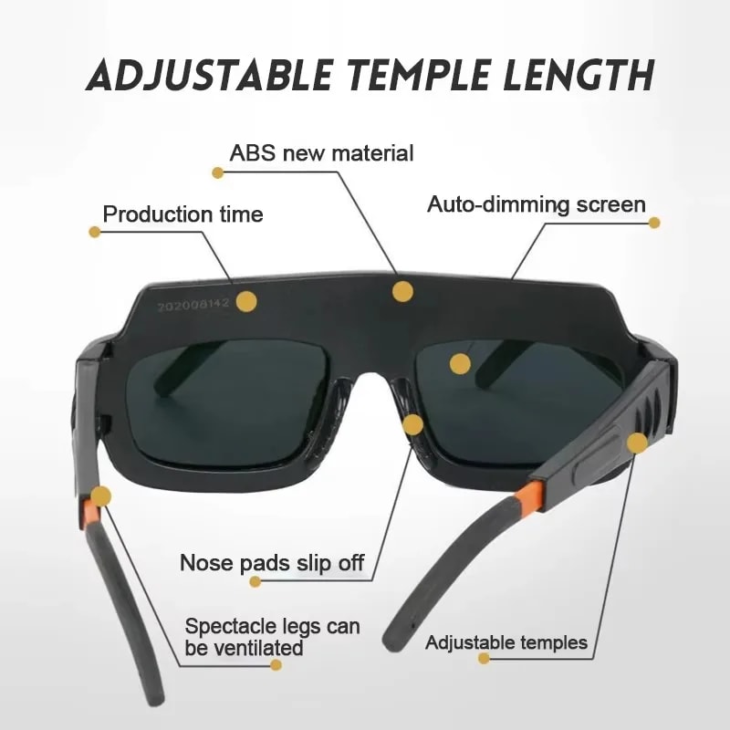 Solar AutoDimming Welding Goggles AntiGlare Argon Arc Eye Protection For Welders 2